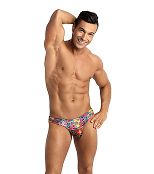 Мъжки многоцветни прашки с принт Comics снимка