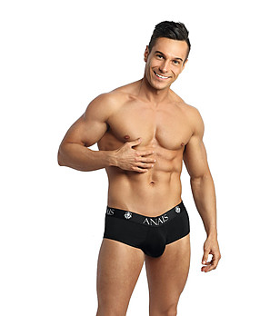 Черни мъжки боксерки с изрязан детайл  снимка