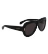 Дамски черни слънчеви очила-2 снимка
