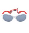Детски бели слънчеви очила със сиви стъкла-1 снимка