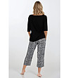 Черна дамска пижама с 3/4 ръкав Noir Grace-1 снимка