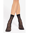 Черни чорапи с десен Trendy Line 20 DEN-1 снимка