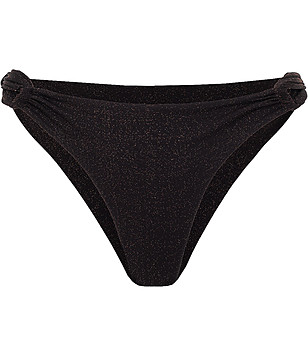 Черно долнище на бански с усукани странични детайли ECLIPSE снимка