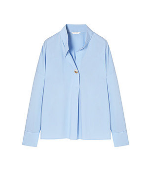 Небесносиня блуза с копче LOTARI снимка