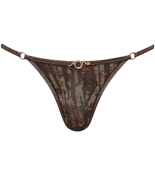 Кафяви прашки с животински принт FEARLESS снимка