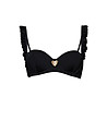Черен бански горнище с набрани презрамки PURE SIMPLICITY-2 снимка