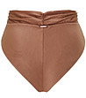 Кафяво долнище на бански с висока талия SOFT AESTHETIC-1 снимка
