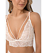 Кремав дантелен сутиен с тънки презрамки DEVOTION-2 снимка
