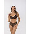 Кафяв сутиен балконет с животински принт FEARLESS-0 снимка