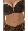 Кафяв сутиен балконет с животински принт FEARLESS-4 снимка