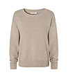 Дамски пуловер в бежов меланж  JOEL-3 снимка