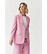 Розово дамско сако с едноредно закопчаване SEKORKI-0 снимка