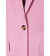 Розово дамско сако с едноредно закопчаване SEKORKI-3 снимка