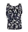Тъмносин топ с флорален принт RAIA-0 снимка