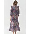 Тъмносиня рокля с пейсли принт KASIDI-2 снимка