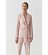 Пастелнорозово дамско сако с колан KOALA 2-0 снимка