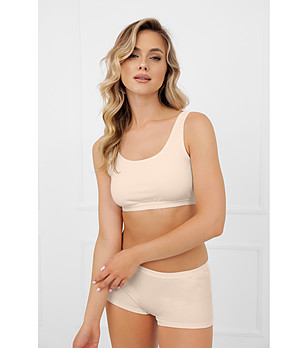 Бюстие в цвят пудра с широки презрамки LOTTE снимка