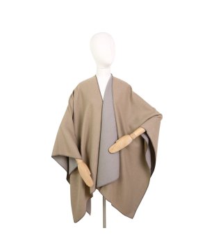 Тъмнобежово пончо Eris снимка