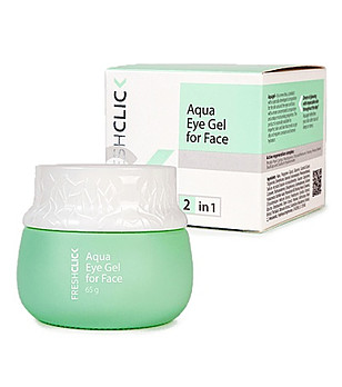 Аквагел за лице и очи FreshClick 65 гр снимка