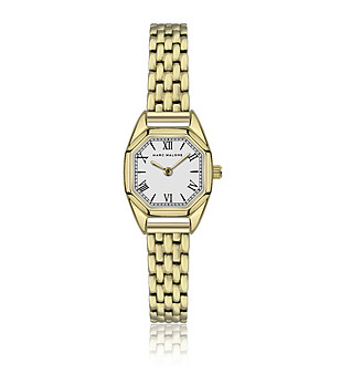 Дамски златист часовник с бяла циферблат MARC MALONE снимка