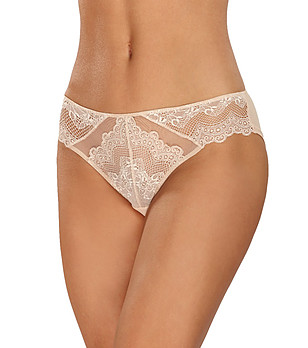 Бежови прашки с дантела RUBY снимка