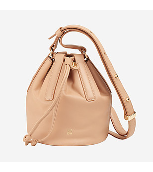 Кожена дамска чанта в розов нюанс FILICUDI снимка