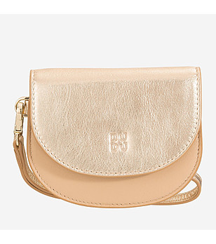 Златист дамски портфейл с дръжка MADAGASCAR снимка