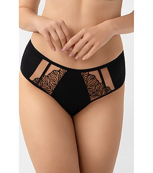 Черни бразилиани с дантелени панели VIDA снимка