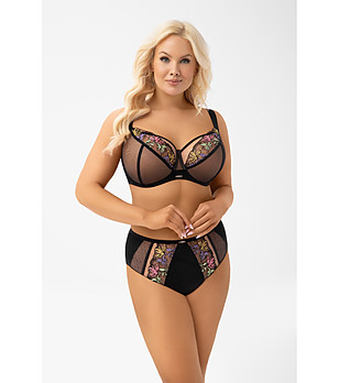 Черен сутиен с меки чашки и банели LILU снимка