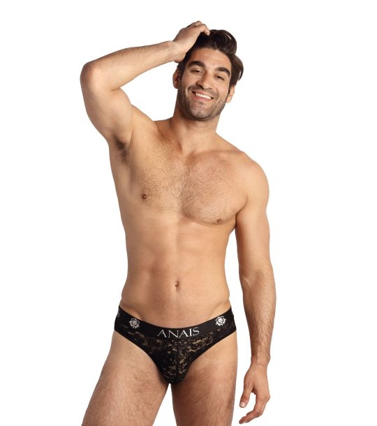 Черни слипове от дантела ROMANCE снимка