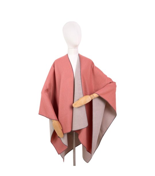 Пончо в цвят кайсия Eris снимка