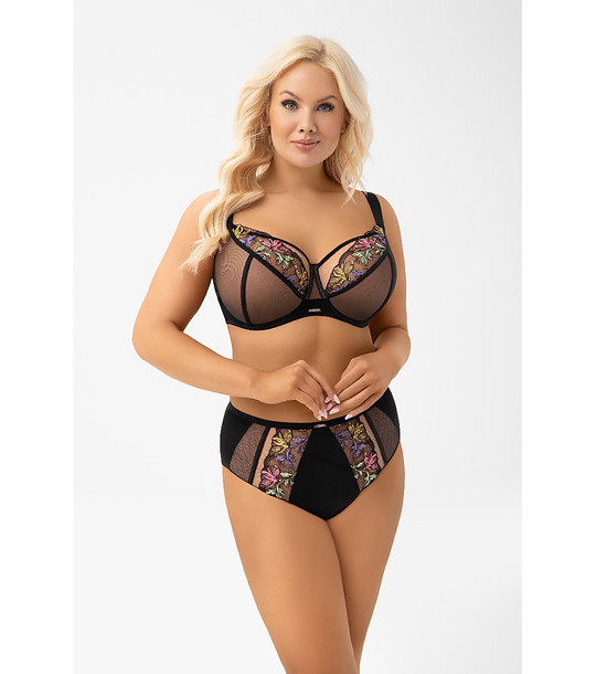 Черен сутиен с меки чашки и банели LILU снимка