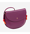 Дамска чанта през рамо в цикламeн цвят Skye-2 снимка