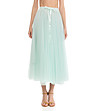 Миди пола от тюл в цвят мента-0 снимка
