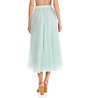 Миди пола от тюл в цвят мента-1 снимка