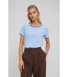 Светлосиня тениска с къс ръкав-1 снимка
