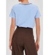 Светлосиня тениска с къс ръкав-3 снимка