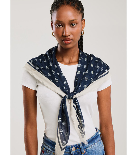 Многоцветен шал с принт LUINA  снимка