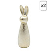 2 бр декоративни фигурки Заек 9x9x28 см-0 снимка