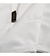 Бяла велвет покривка с декоративна лента 145x180 см-3 снимка
