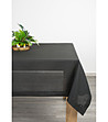Черна покривка за маса с двойна бордюра 145x300 см-0 снимка
