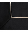 Черна покривка със сребриста кант 85x85 см-3 снимка