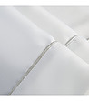 Бяла покривка със сребрист кант 145x300 см-3 снимка