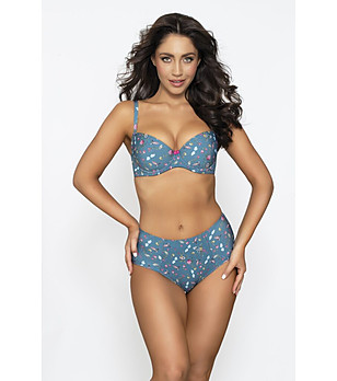 Сини бикини с висока талия BLUE SKY снимка