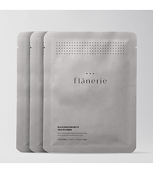 Комплект биоразградима маска за лице тип лист 3 броя снимка