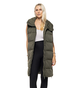 Зелена дълга капитонирана грейка Kerry снимка