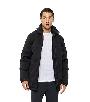 Черно мъжко яке с две лица Colos снимка