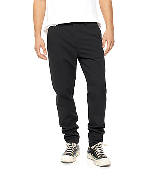 Черен мъжки панталон Bisko снимка