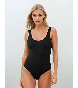 Черно боди без ръкави SABRINA снимка