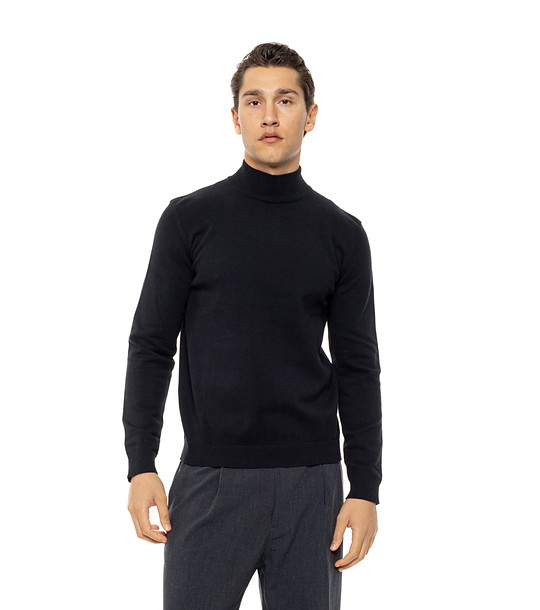 Черен мъжки пуловер с дълъг ръкав Clark снимка